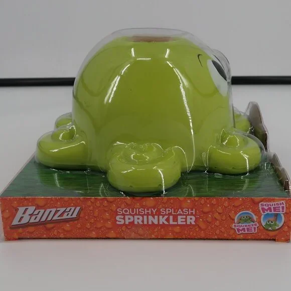 Banzai Squish Splash Octopus Sprinkler - Yellow/Green - Picture 4 of 5